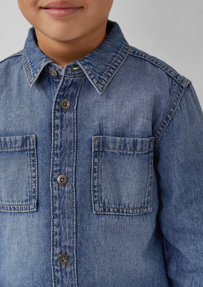s.Oliver Hemdjacke Hemd Denim-Hemd – Bild 4 von 5