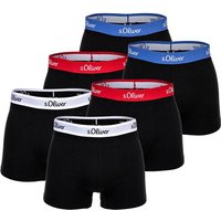 S.OLIVER s.Oliver Herren Boxershorts, 6er Pack - Boxerbrief, Baumwoll-Stretch, Größe L in Schwarz