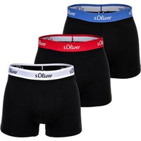 S.OLIVER s.Oliver Herren Boxershorts, 3er Pack - Boxerbrief, Baumwoll-Stretch, Größe XXL in Schwarz