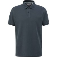 S.OLIVER s.Oliver Herren Poloshirt - Basic, Polokragen, Baumwolle, einfarbig, Größe XL in Grau