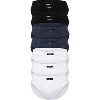 S.OLIVER s.Oliver Herren Slips, 7er Pack - Slipdose, Baumwolle, einfarbig, Größe S in Schwarz
