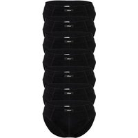 S.OLIVER s.Oliver Herren Slips, 7er Pack - Slipdose, Baumwolle, einfarbig, Größe M in Schwarz