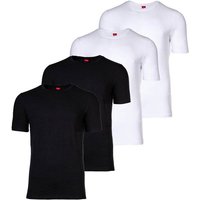 S.OLIVER s.Oliver Herren T-Shirt, 4er Pack - Basic, Rundhals, einfarbig, Größe M in Weiß