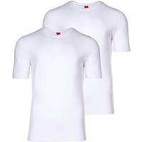 S.OLIVER s.Oliver Herren T-Shirt, 2er Pack - Basic, Rundhals, einfarbig, Größe M in Weiß