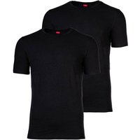 S.OLIVER s.Oliver Herren T-Shirt, 2er Pack - Basic, Rundhals, einfarbig, Größe XL in Schwarz