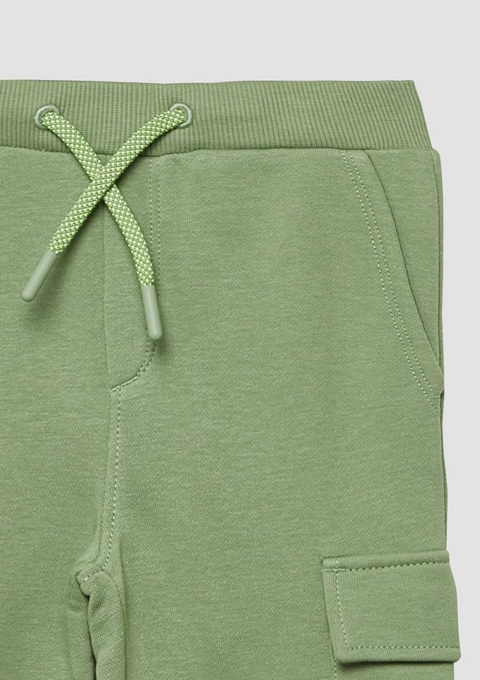 s.Oliver Jogginghose Leggings Joggingpants mit Teilungsnähten und Cargotasche – Bild 4 von 4