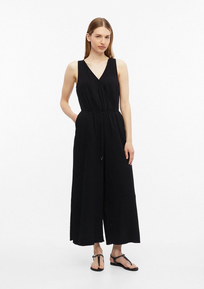 s.Oliver Jumpsuit Overall Overall aus Musselin mit elastischer Taille – Bild 5 von 5