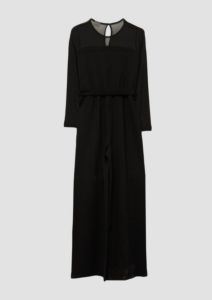 s.Oliver Jumpsuit Overall Elastischer Jumpsuit und Mesh-Details – Bild 2 von 5