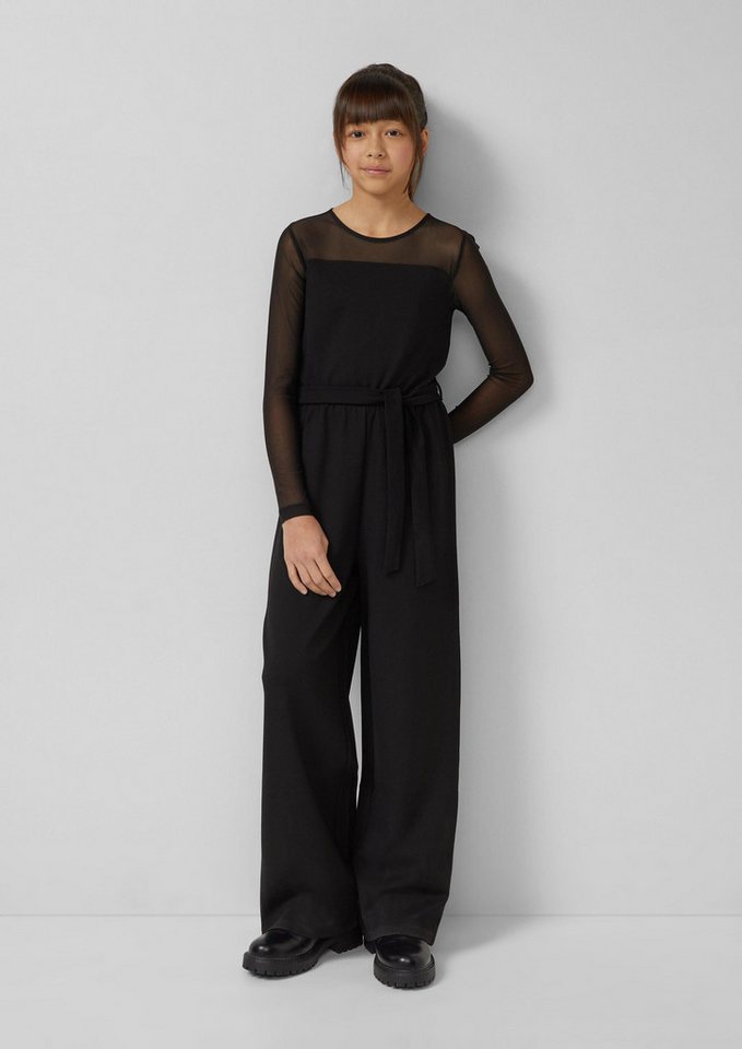 s.Oliver Jumpsuit Overall Elastischer Jumpsuit und Mesh-Details – Bild 3 von 5