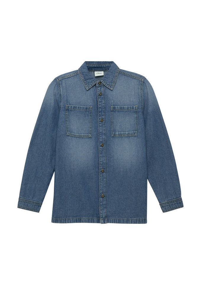 s.Oliver Junior Jeanshemd mit Brust Taschen – Bild 2 von 3