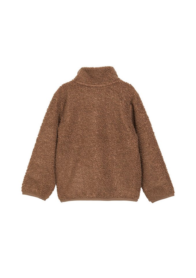 s.Oliver Junior Plüschjacke Elastikbund, Eingrifftaschen, Badge – Bild 2 von 2