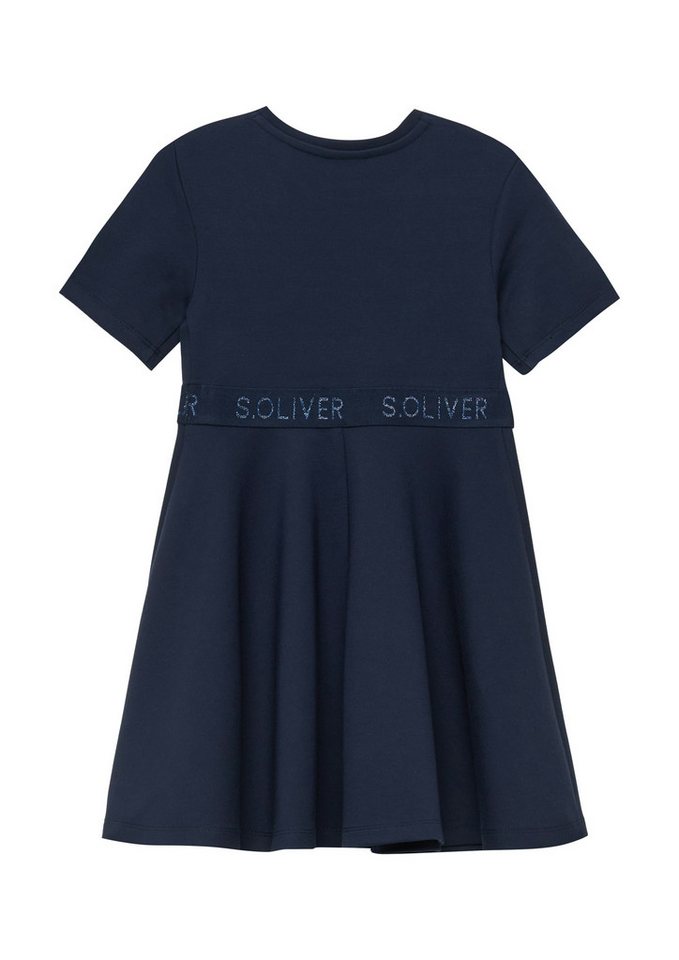 s.Oliver Junior Sommerkleid mit Logo-Glitzertape – Bild 2 von 2