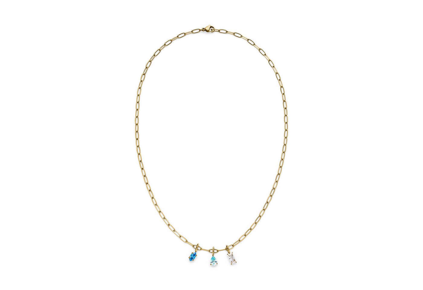 s.Oliver Kette mit Anhänger Elegant Stones, mit Zirkonia (synth) – Bild 2 von 4