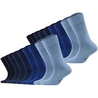 S.OLIVER s.Oliver Kinder Socken, 18er Pack - Kurzsocken, einfarbig, Größe 31-34 in Blau