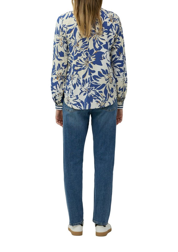 s.Oliver Klassische Bluse mit All-Over Print – Bild 2 von 5