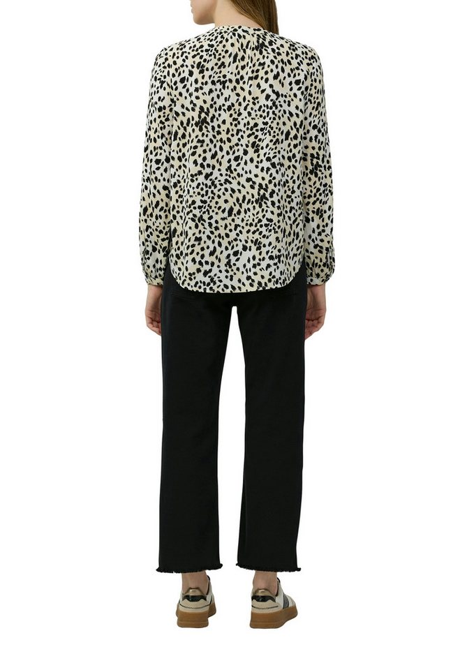 s.Oliver Klassische Bluse mit All-Over Print – Bild 3 von 4