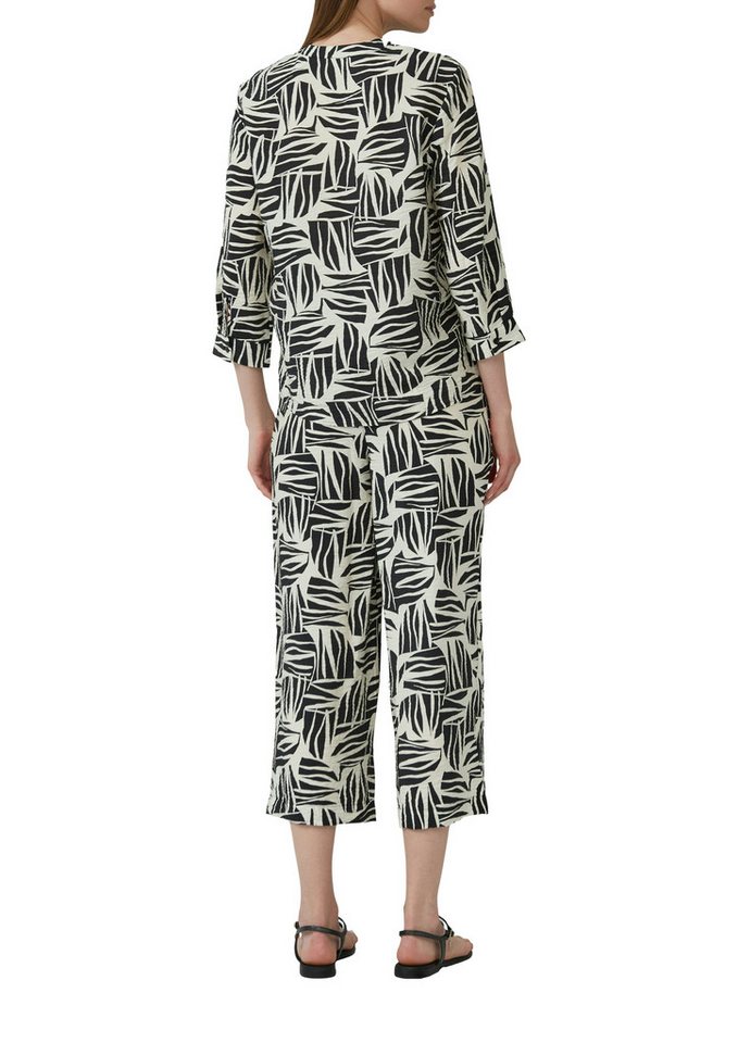 s.Oliver Klassische Bluse mit All-Over Print – Bild 2 von 4