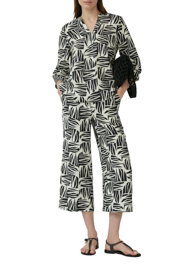 s.Oliver Klassische Bluse mit All-Over Print – Bild 3 von 4
