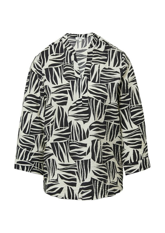 s.Oliver Klassische Bluse mit All-Over Print – Bild 4 von 4