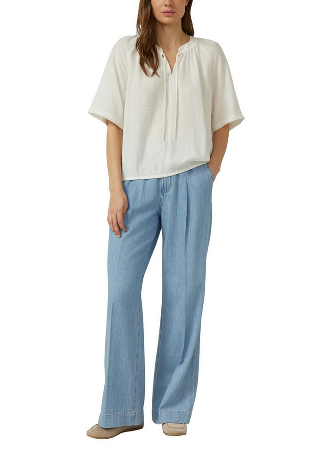 s.Oliver Klassische Bluse mit All-Over Print – Bild 3 von 4