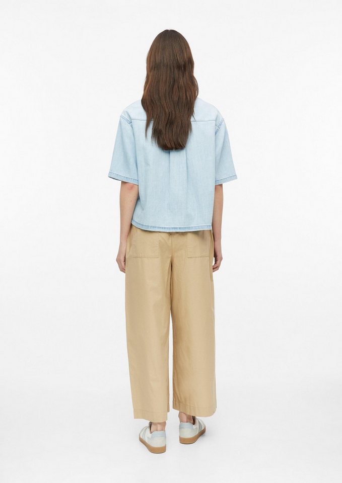 s.Oliver Kurzarmbluse Bluse Boxy Denim-Bluse – Bild 3 von 5