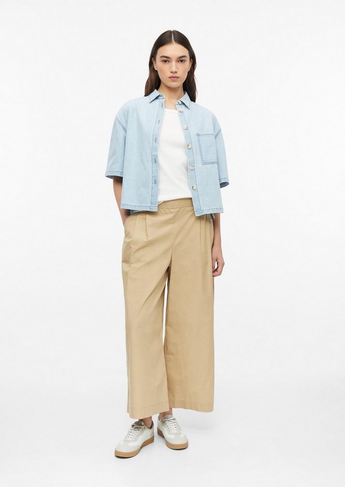 s.Oliver Kurzarmbluse Bluse Boxy Denim-Bluse – Bild 5 von 5