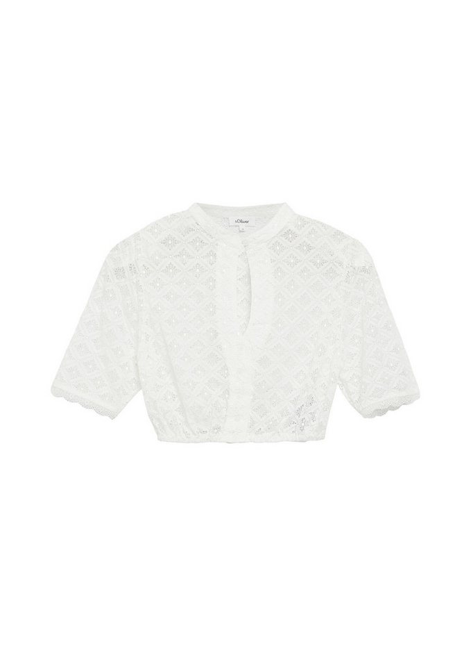 s.Oliver Kurzarmbluse Bluse Dirndlbluse – Bild 2 von 5