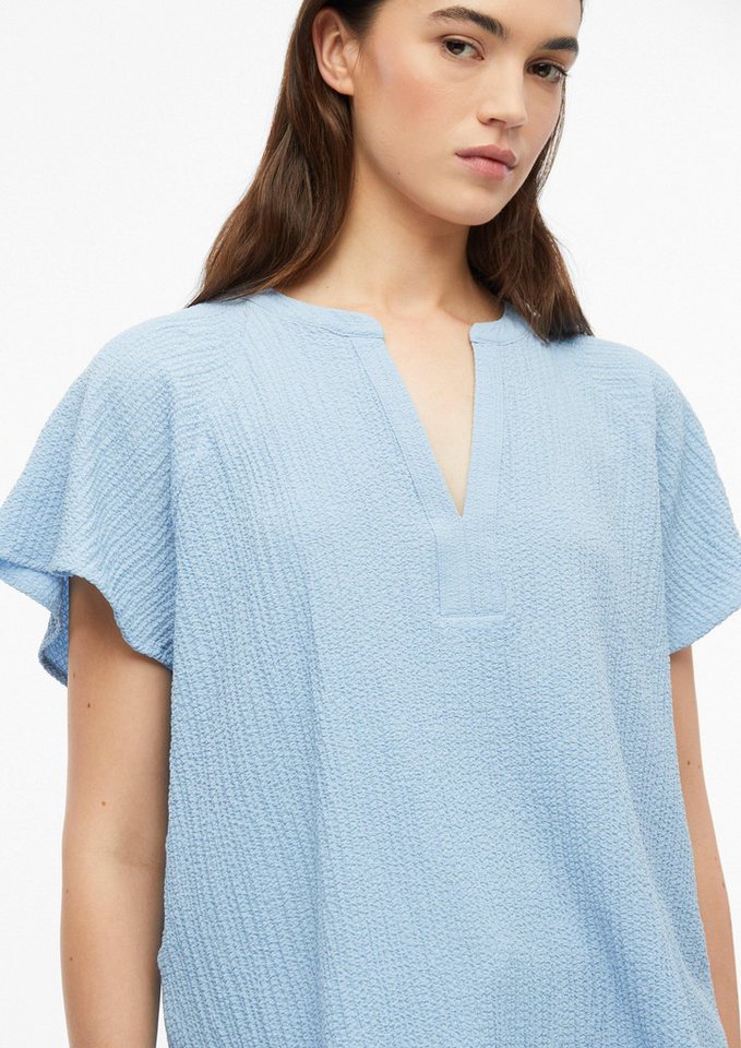 s.Oliver Kurzarmbluse Bluse Strukturierte Raglan-Bluse aus Viskosemix – Bild 3 von 5