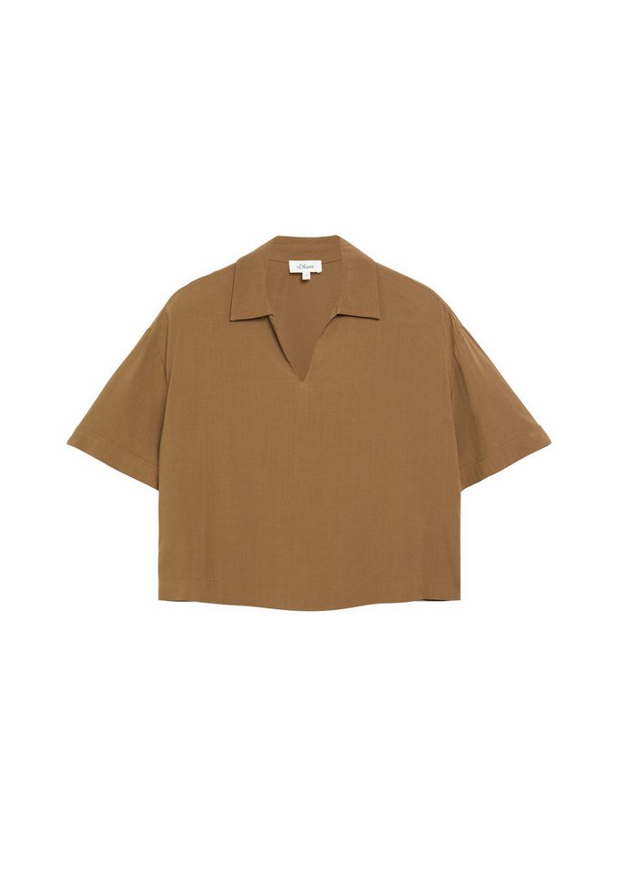 s.Oliver Kurzarmbluse Bluse Viskosebluse im Boxy Fit – Bild 2 von 5