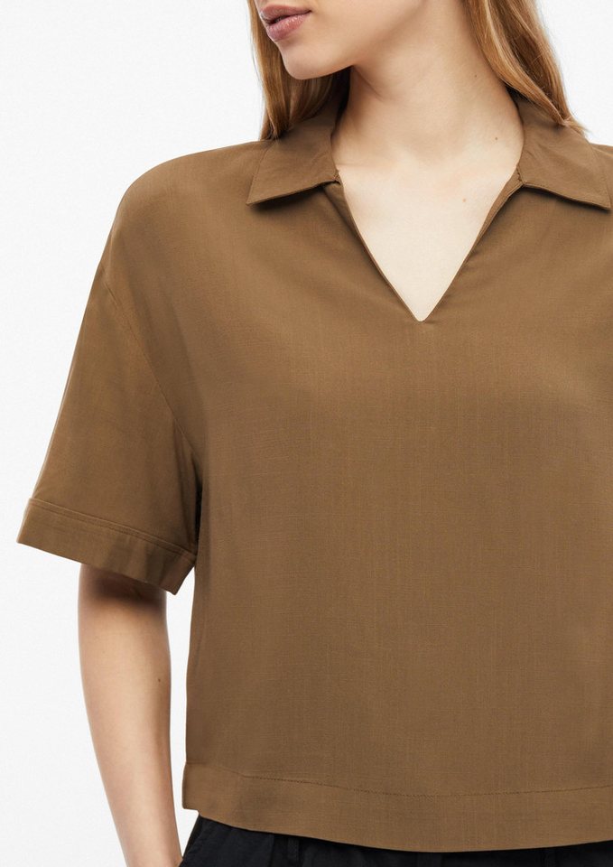 s.Oliver Kurzarmbluse Bluse Viskosebluse im Boxy Fit – Bild 4 von 5