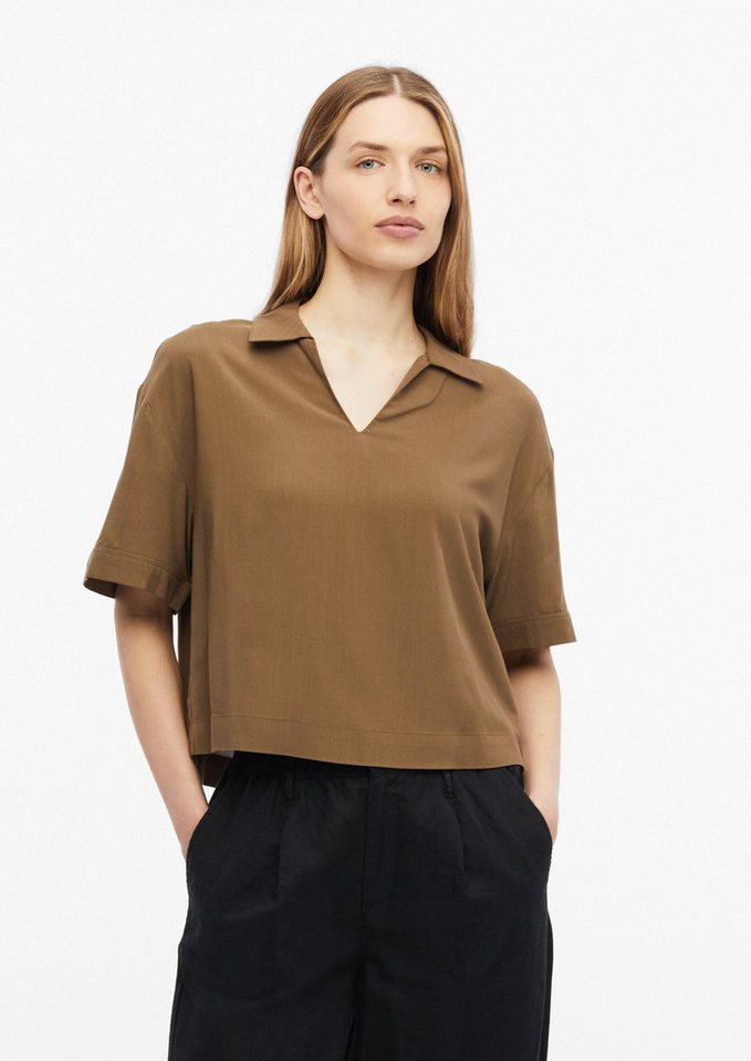 s.Oliver Kurzarmbluse Bluse Viskosebluse im Boxy Fit – Bild 5 von 5