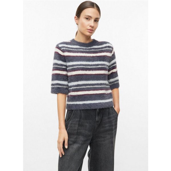 s.Oliver Kurzarmpullover Strickpullover Weicher Strickpullover mit Kurzarm