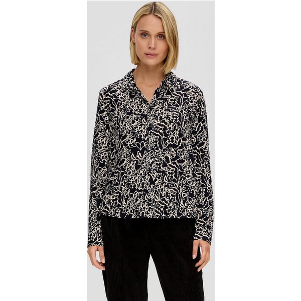 s.Oliver Langarmbluse Bluse Bluse aus Viskose