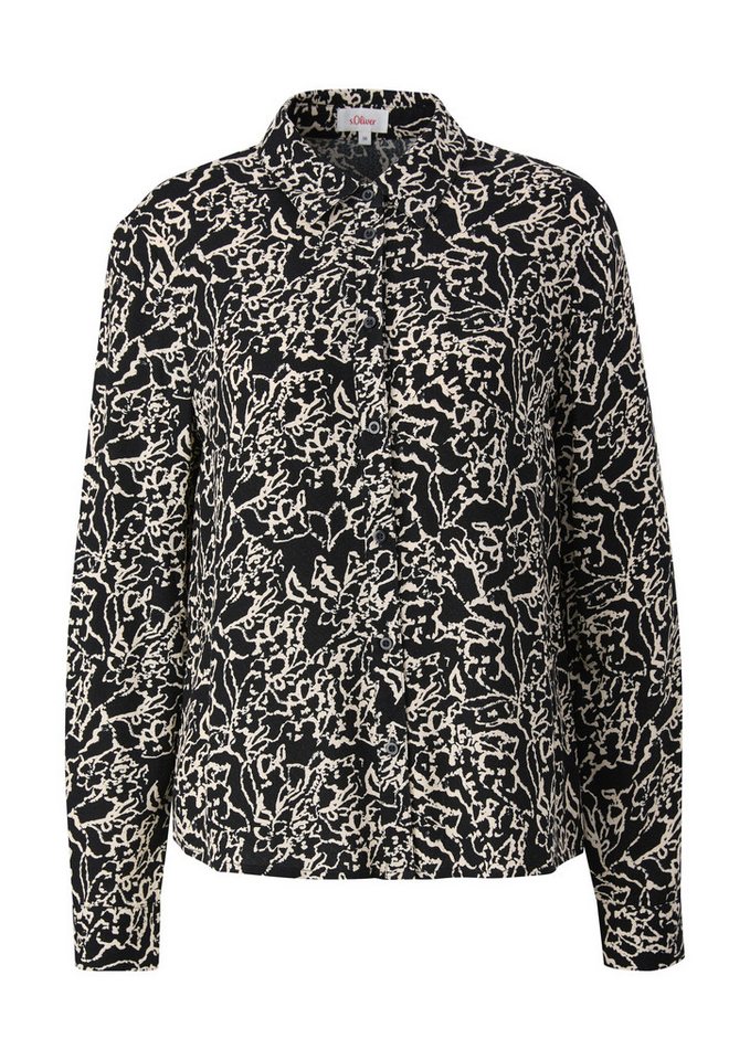 s.Oliver Langarmbluse Bluse Bluse aus Viskose – Bild 2 von 5