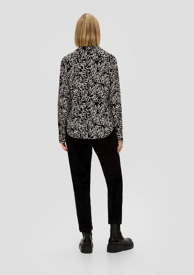 s.Oliver Langarmbluse Bluse Bluse aus Viskose – Bild 3 von 5