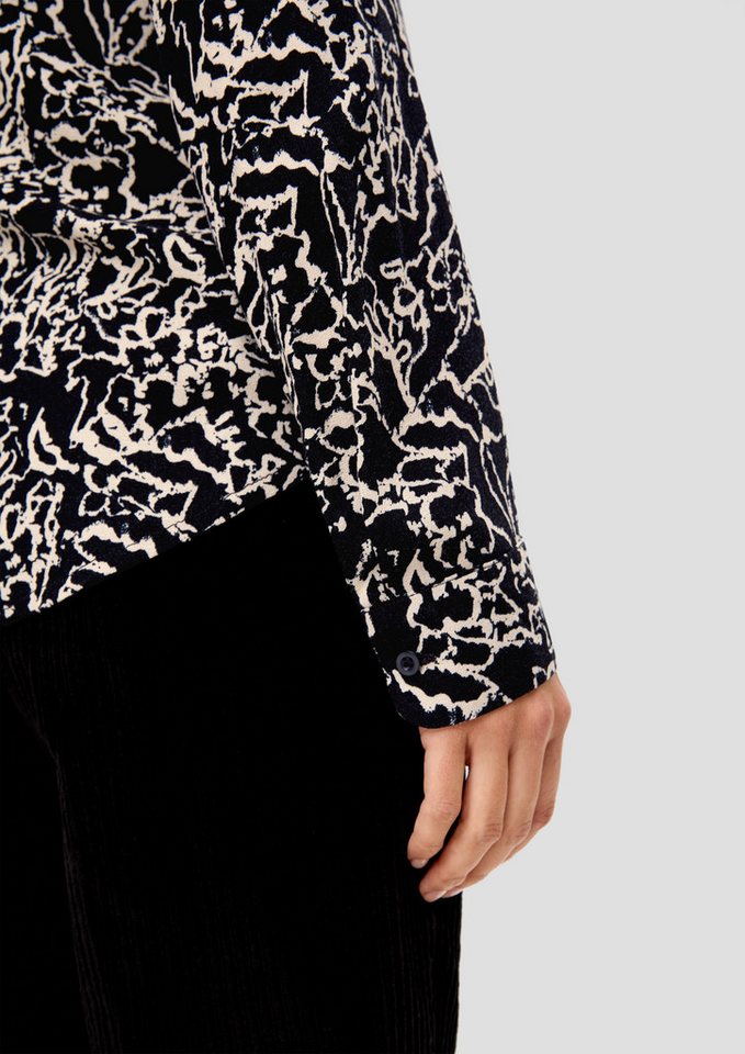 s.Oliver Langarmbluse Bluse Bluse aus Viskose – Bild 4 von 5