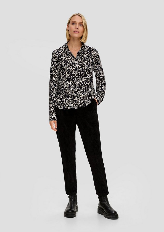s.Oliver Langarmbluse Bluse Bluse aus Viskose – Bild 5 von 5