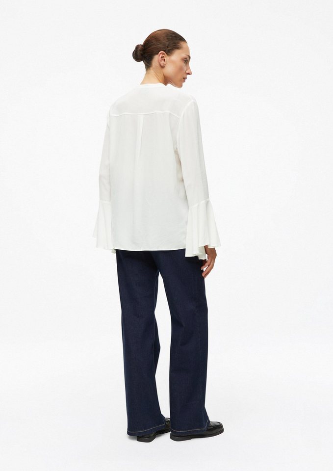 s.Oliver Langarmbluse Bluse Crêpe-Bluse mit Volants – Bild 2 von 5