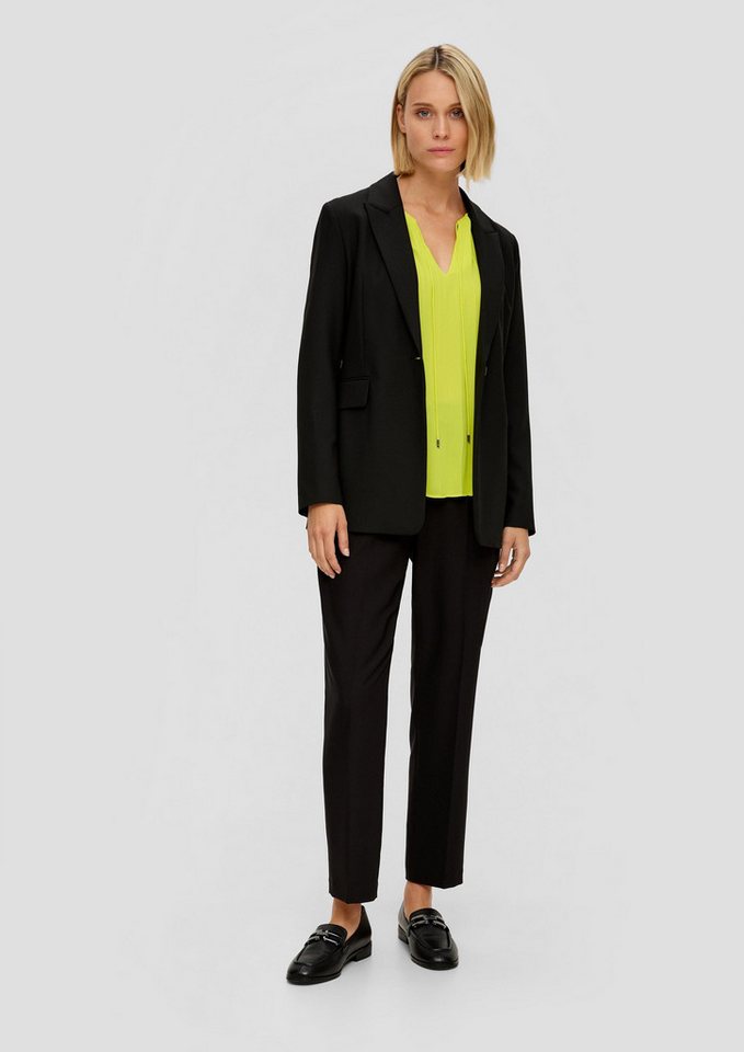 s.Oliver Langarmbluse Bluse Plisseebluse aus Chiffon – Bild 5 von 5