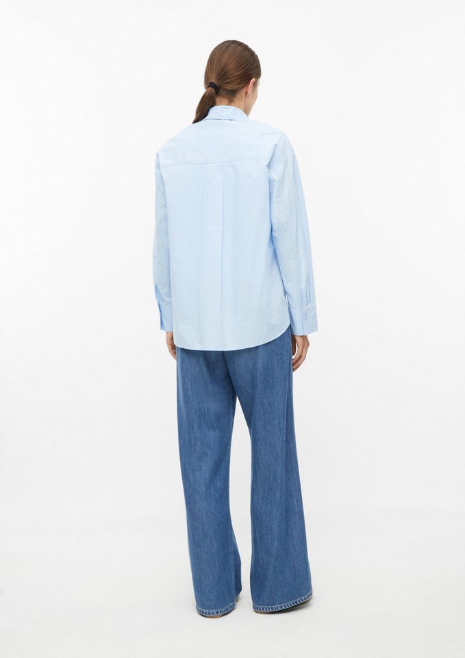 s.Oliver Langarmbluse Bluse Poplin-Bluse mit Brusttasche – Bild 3 von 5