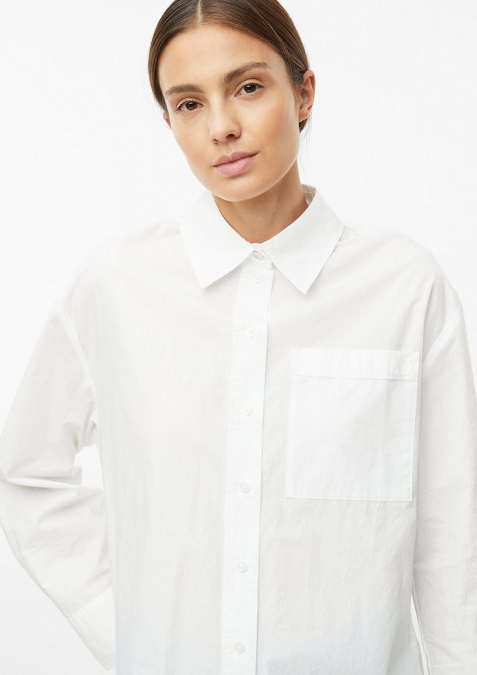 s.Oliver Langarmbluse Bluse Poplin-Bluse mit Brusttasche – Bild 4 von 5