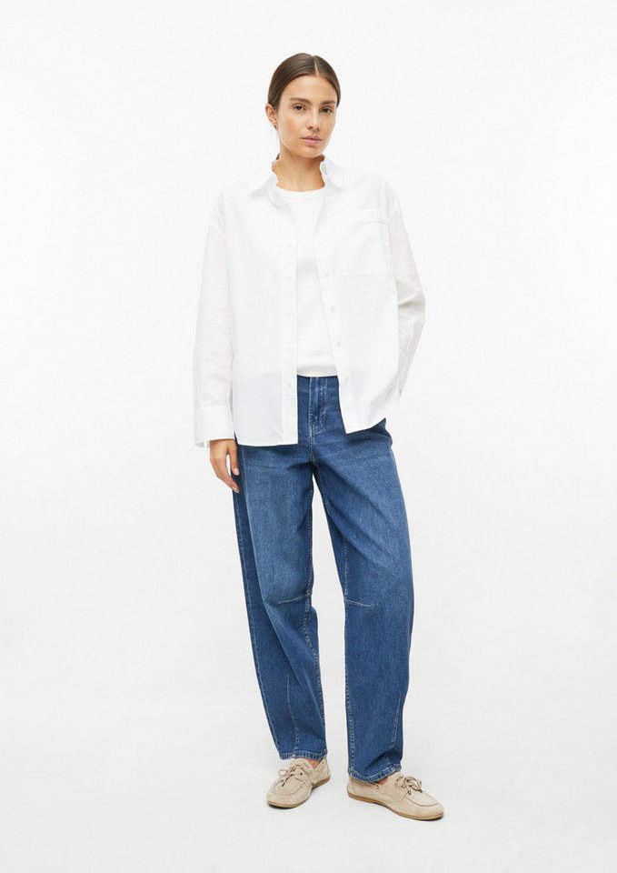 s.Oliver Langarmbluse Bluse Poplin-Bluse mit Brusttasche – Bild 5 von 5