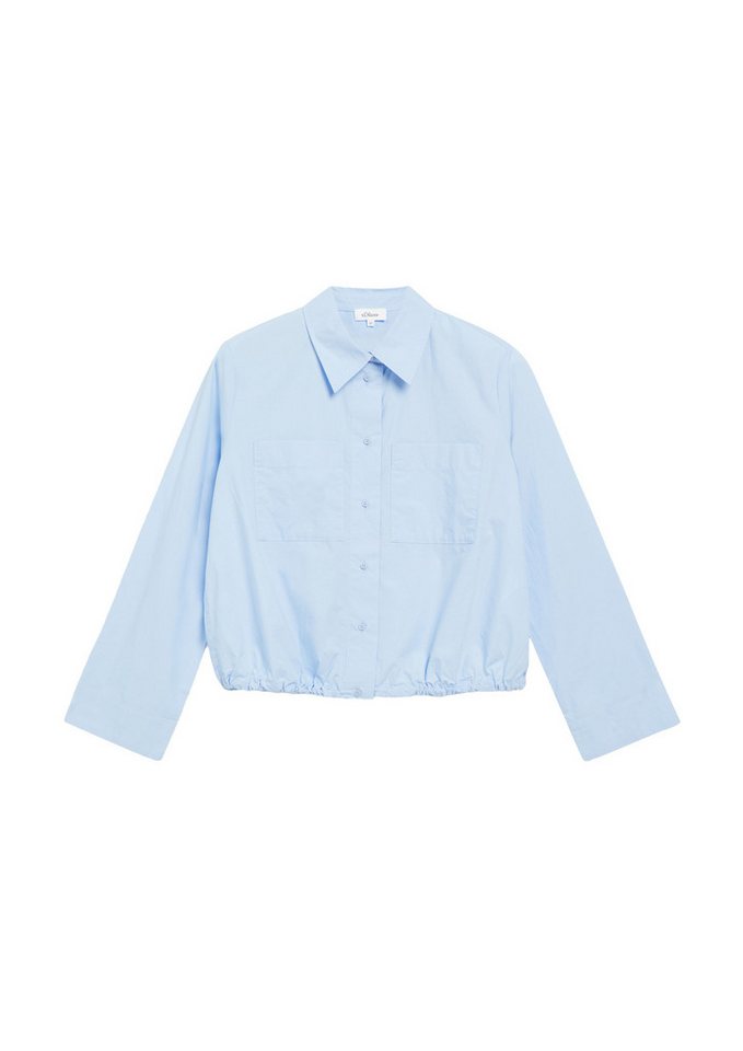 s.Oliver Langarmbluse Bluse Verkürzte Bluse mit O-Shape – Bild 2 von 5