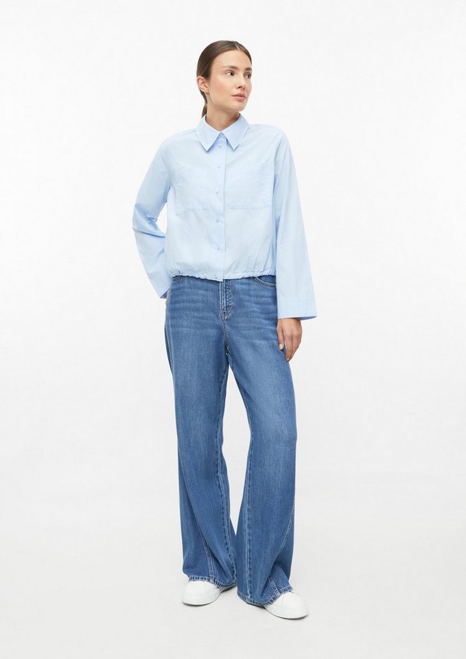 s.Oliver Langarmbluse Bluse Verkürzte Bluse mit O-Shape – Bild 5 von 5