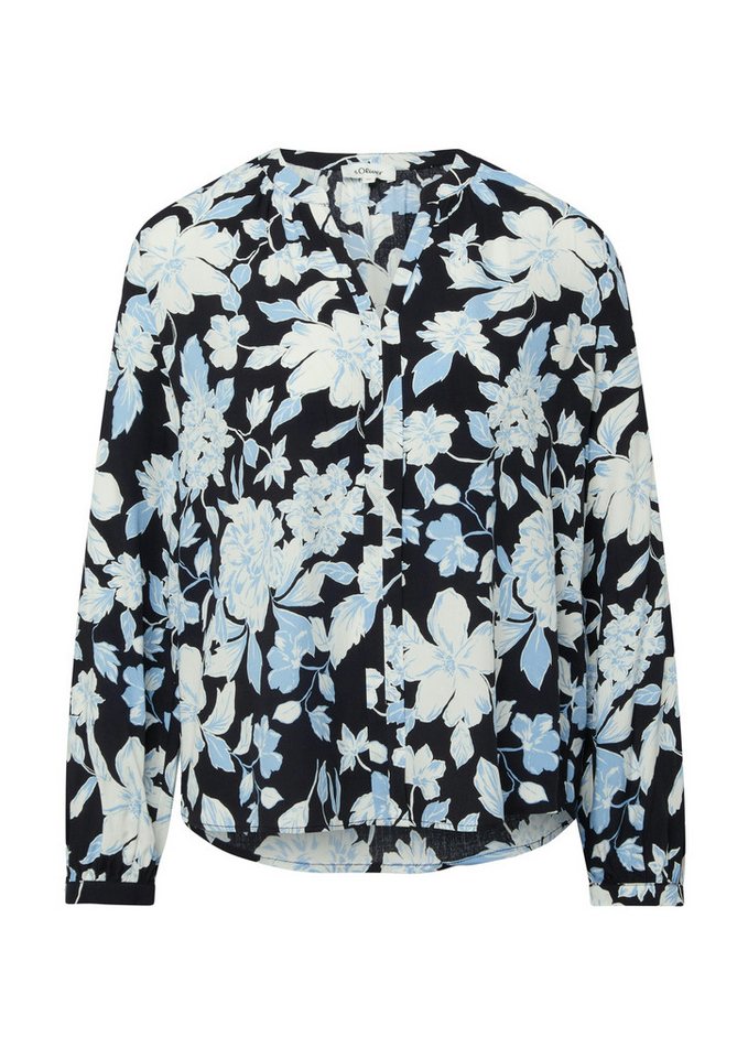 s.Oliver Langarmbluse mit All-Over Print – Bild 4 von 4