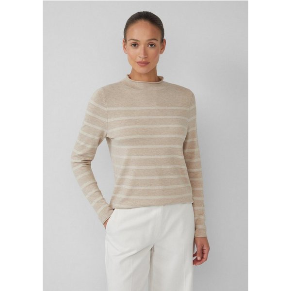 s.Oliver Longpullover Strickpullover Feinstrickpullover aus Viskosemix mit Glitzerstreifen