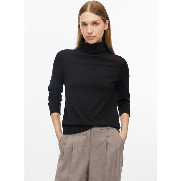 s.Oliver Longpullover Strickpullover Rollkragenpullover aus Viskosemix