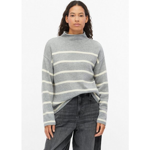 s.Oliver Longpullover Strickpullover Gestreifter Strickpullover im Relaxed Fit