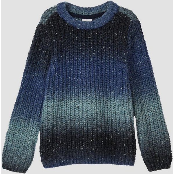 s.Oliver Longpullover Strickpullover Grobstrick-Pullover mit Farbverlauf