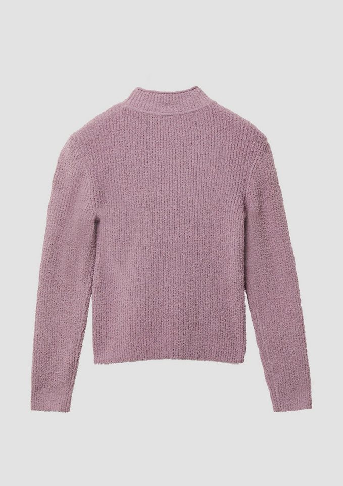 s.Oliver Longpullover Strickpullover Strickpullover im Slim Fit mit Stehkragen – Bild 2 von 4
